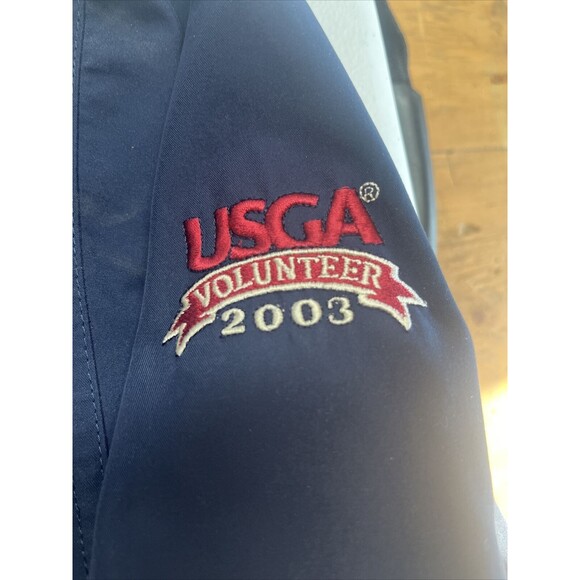 VTG US OPEN Heavy WeightWindbreaker Pullover Jacket 2003 Olympia Fields Mens XL - Picture 4 of 5